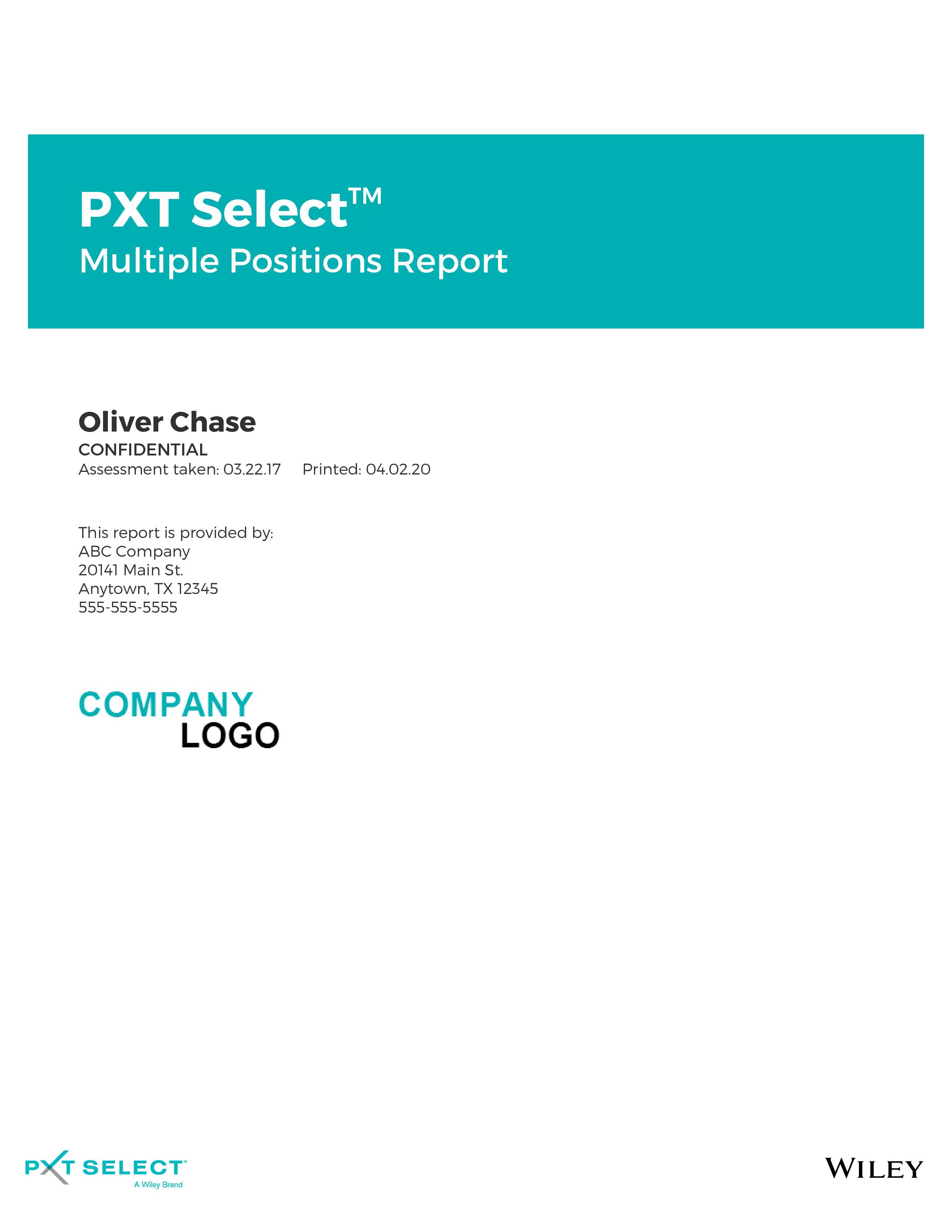 PXT Select Multiple Positions Report November 2021 Image